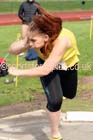 Womens under-17s shot putt, Northern Under-17s/U-15s and U13s Champs, Leigh Sports Village, Leigh. Photo: David T. Hewitson/Sports for All Pics